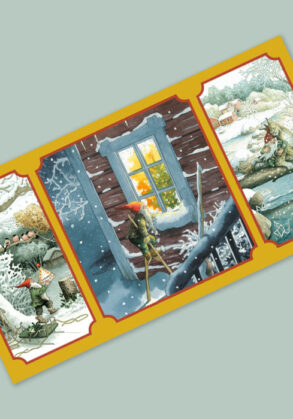 Christmas decoration (stilts, yellow)