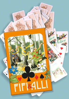 Playing cards (orange)